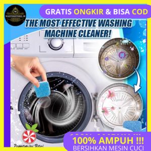 12 Pcs Tablet Pembersih Mesin Cuci Anti Bakteri