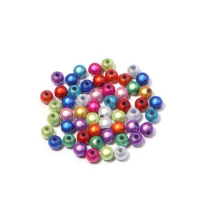 5-100pcs/lot 4-30mm Colored ABS Reflective Beads 3D Illusion Miracle Bead Loose Spacer Acrylic Round Beads DIY Bracelet Necklace