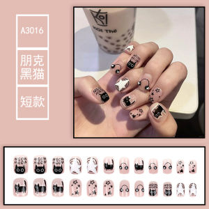 Daily Wear False Nails Universal Size Removable Reusable Nail Art Stickers Full Size Sweet Cool Versatile Artificial Nail Pieces