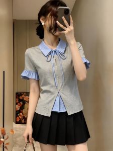 Áo Sơ Mi Ngắn Tay Caro Dành Cho Phụ Nữ Plus Size Mùa Hè