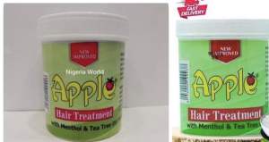 Apple Hair Food with Olive Oil & Protein | Apple Hair Treatment with Menthol & Tea Tree Oil