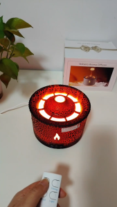 360ml Flame Volcano Humidifier Aroma Diffuser Ultrasonic Essential Oil Burners For Home Office