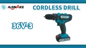 MONAKE German Tool Brushless 3in1 Mesin Bor Listrik Bor Baterai Bor Listrik Bor Tanpa kabel Mesin Cordless Screwdriver Murah Elektrik Drill Bor Impact Cordless Besi Tembok Beton Kayu