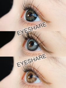 Eyeshare Softlens PATTAYA Seri Hitam/Abu-abu 1 Pasang Lensa Kontak Warna Lensa Kontak Minus 0.00 Mata softlens mata soflen soflens soplen