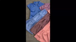 Pakaian Anak-Anak Perempuan Model Reglan Celana Rok Usia 3 Tahun Sampai 12 Tahun