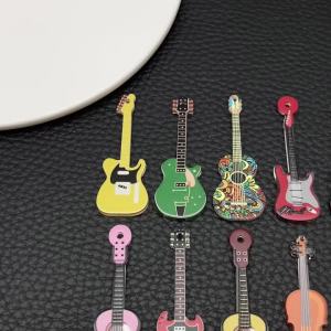 10 Chiếc Gothic Guitar Quyến Rũ Acrylic Hip-Hop Âm Nhạc Mặt Dây Chuyền Cho DIY Trang Sức Làm Phụ Kiện Thời Trang