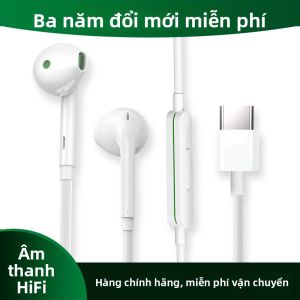 Tai Nghe Có Dây Đế Tre Original Cho Điện Thoại Di Động Oppo Reno 14/15 Find X9/X8 Pro/12/13 Phụ Kiện Âm Thanh Phổ Thông