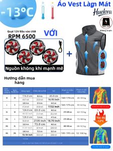 Áo Khoác Phản Quang Làm Mát Bằng Không Khí Cho Nam Tích Hợp USB Mùa Hè Có 4 Quạt Không Tay Dành Cho Câu Cá Ngoài Trời Chống Mồ Hôi