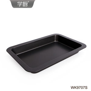 Kitchen Black 11-Inch Brownie Non-Stick Rectangular Cake/Cookie Biscuit Baking Tray Household Oven Baking Mold