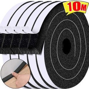 10M Self-Adhesive Sponge Sealing Strip Window Door Anti-collision Sealing Strips Windproof Sound-Proof Door Gap Sealing Foam Tapes