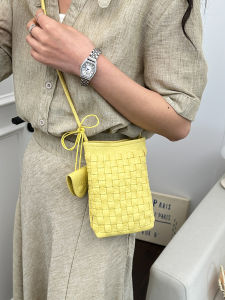 TANGKOU | Woven New Fashion Stylish Soft Leather Crossbody Bag