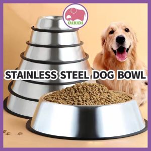 Pet Dog Bowl Stainless Pet Cat Dog Food Bowl Water Bowl Multipurpose Dog Bowl Non-slip Durable Bowl