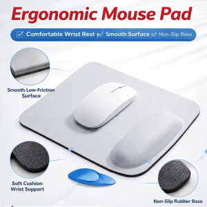 NonSlip Ergonomic Mouse Pad With Wrist Support EVA Base Office Comfortable Wrist Rest For PC Computer Gaming Desk Mat 205x230mm