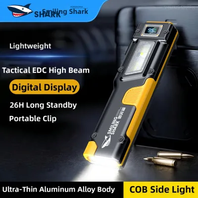 Smiling Shark | High Beam Small Portable Thin Tactical Flashlight