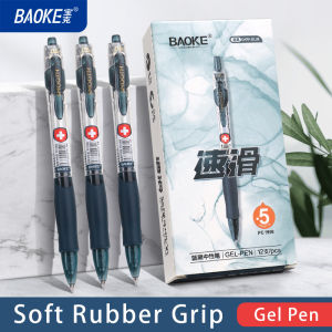 BAOKE PC1956 0.5mm/0.7mm Blue-black Gel Pen Doctors Pen Gel Ink Rolling Ball Pen Fine Point