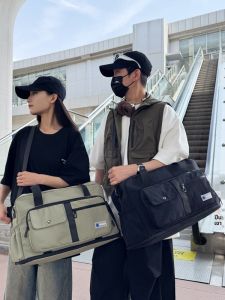 กระเป๋าเดินทางแบบถือสำหรับผู้ชาย กระเป๋าใส่ของออกกำลังกาย น้ำหนักเบา ความจุขนาดใหญ่ กระเป๋าเดินทางสำหรับเดินทางระยะสั้น กระเป๋าใส่ของสำหรับเดินทาง