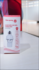 [MỚI] Đui đèn/ Chuôi đèn xoáy cảm biến chuyển động Điện Quang tự bật tắt khi có người tiết kiệm điện (E27)
