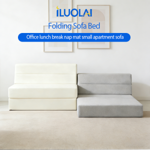 ILUOLAI Folding Sofa Bed with Zipper Full Cover Single/Double Sofabed 10-Year Warranty