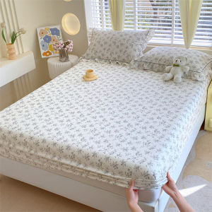 Dansunreve Premium Cotton Bed Sheet 800TC Full Garterized Bedsheet Single/Queen/King/Super King Mattress Cover Protector
