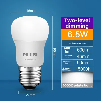 Philips | Dimmable Color Changing LED Bulb 6.5W