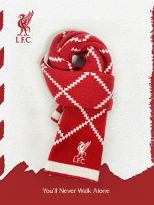 Liverpool FC | Khăn Quàng Len Caro Đỏ Chính Hãng