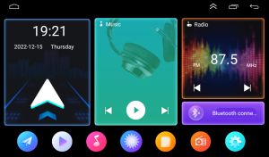 STAPON 1din 7inch 6+64G 4+64G Android15 carplay android auto car headunit stereo touch screen gps navigation WiFi Bluetooth mirror link steering wheel control rear view A71