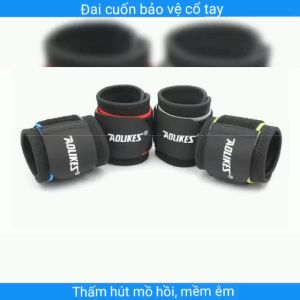 1  Đôi Đai Cuốn Cổ Tay AOLIKES  Mềm Dùng Cho Tập Gym Yoga