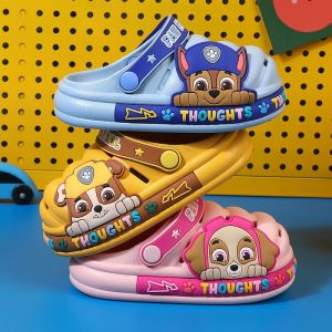 Summer Childrens Cartoon Hole Shoes Paw Patrol Home Non-Slip Hole shoes beach sandals