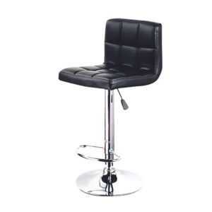 Furintrend เก้าอี้บาร์ เก้าอี้บาร์สตูล เก้าอี้บาร์มีพนักพิง เก้าอี้บาร์สูง Bar Stools รุ่น ST01B สีดํา