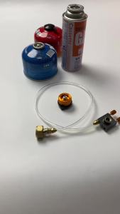 Outdoor Camping Gas Stove Propane Refill Adapter Gas Flat Cylinder Tank Coupler Adaptor Gas Charging With Pressure Relief Valve