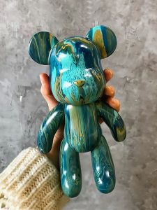 Internet Celebrity Fluid Violent Bear Bear DIY Pigment Material Package Matching Handmade Suit Creative Graffiti Garage Kits Ornaments