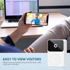 X9 Night Vision Camera Wireless HD Display Visual Doorbell Video Door Bell Indoor Monitor Security Voice Changer