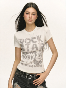 Ariseism | Retro Rock Graphic Fitted T-Shirt