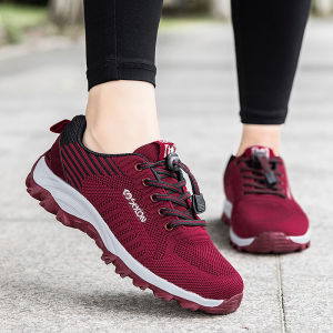 Comfortable Fall Mom Shoes Soft Bottom Anti-Slip Lightweight Elderly Womens Sports Shoes Middle-Aged And Elderly Walking Shoes