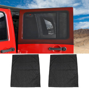 2PCS Car Side Window Shade Curtain UV Protect Shield Mesh Rear Window Cover for Jeep Wrangler TJ JK JL JT 1997-2025 Accessories