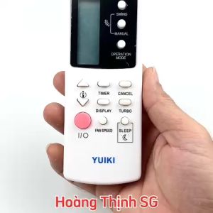 Điều khiển điều hòa YUIKI remote máy lạnh YUIKI - Tặng kèm pin - Hoàng Thịnh SG