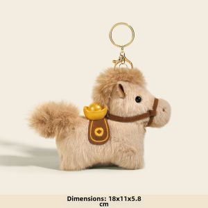 LONGKUI | Cute Lucky Horse Keychain Plush Toy