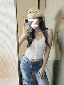 Pure Desire Striped Strap Vest Women Summer 2025 New Backless One-Piece Sleeveless Inner Wear Short Top Fashionable Commute