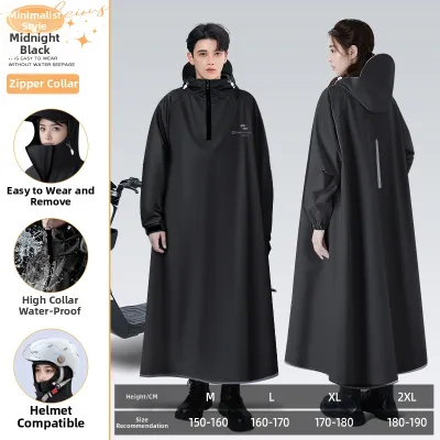 KeyRu | Unisex Waterproof Long Raincoat New 2026 Design for Electric Bike