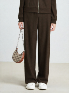 Koradior | High Waist Slimming Wool Knit Wide Leg Pants