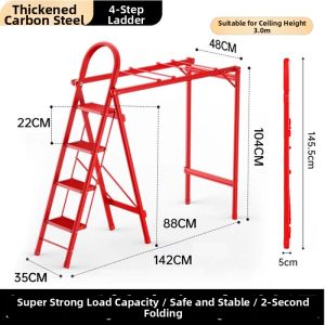 Multi-functional Folding Ladder 5 Steps