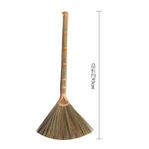 Chổi Sàn Bằng Lông Cỏ Măng Sét Mềm Chổi Sàn Gạch Nhà Vệ Sinh Không Dính Tóc Bộ Dụng Cụ Vệ Sinh Nhà Cửa Tự Nhiên Thủ Công