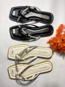 WM STORE - Sandal Wanita Flat Cantel Tiara Sandal Kekinian Terbaru Anti Slip Sandal Wedges Wanita Cantel Tiara