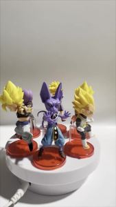 Bandai | 12pcs/set 8cm Anime Dragon Ball Mini Figure Goku Vegeta Buu Beerus Figurine PVC Collection Desktop Action Figure Toy Gifts