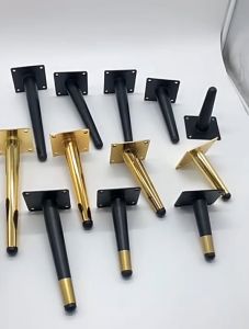 10/15/25/30cm Anti-Rust Kaki Sofa Besi / Kaki Sofa Besi Gold Stabil Kaki Kursi Besi Kuat Untuk Sofa Lemari Dan Meja Kopi