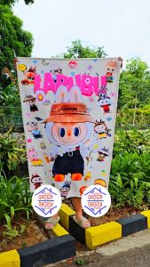 Selimut Labubu Labu Labu The Monsters Exciting Macaron Printing Blanket Lembut