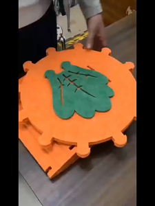 ที่นอนสัตว์เลี้ยง รวมที่นอน แมว บ้านสัตว์เลี้ยง ผ้าสักหลาด ของเล่นสุนัข  สไตล์แครอท(ลายแมว)