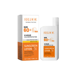 Eelhoe SPF60+โลชั่นกันแดด ครีมควบคุมน้ำมันชุ่มชื้นให้ความชุ่มชื่นครีมป้องกันแสงแดด Uv 50มล.