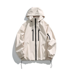 Áo Khoác Cứng Cáp Nam Mùa Xuân Thu Thể Thao Trượt Tuyết Cắm Trại Áo Mềm Cộng Lớp Lông Cừu Leo Núi Ngoài Trời Chống Gió Kiểu Dáng Thường Ngày Khóa Kéo