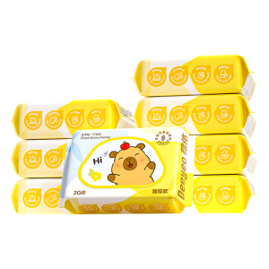 DEYOU | Childrens Portable Hand Mouth Wet Wipes 20 Sheets